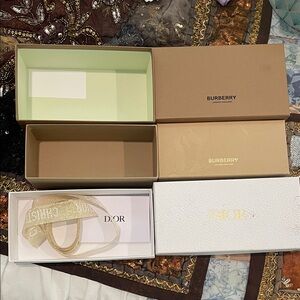 Burberry and Dior Gift Boxes